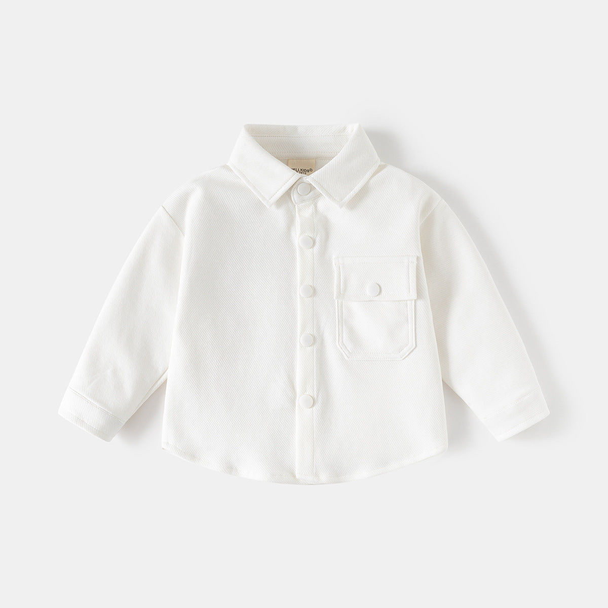 Solid Color Dress Shirt Kids Clothing Outerwear