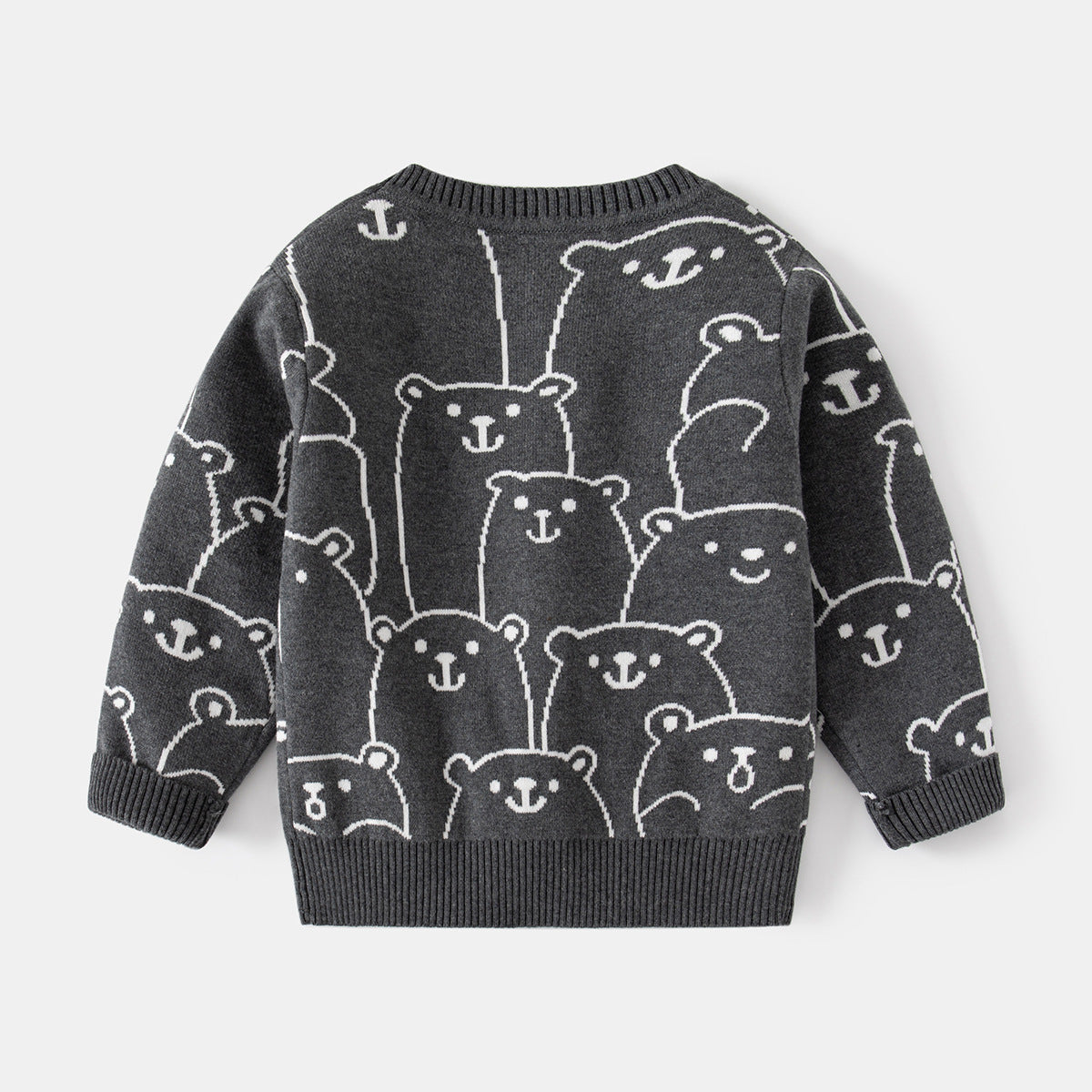 Kids Clothing Wholesale Boy Single Breasted Versatile Wool Sweater Kids Clothing Wholesale