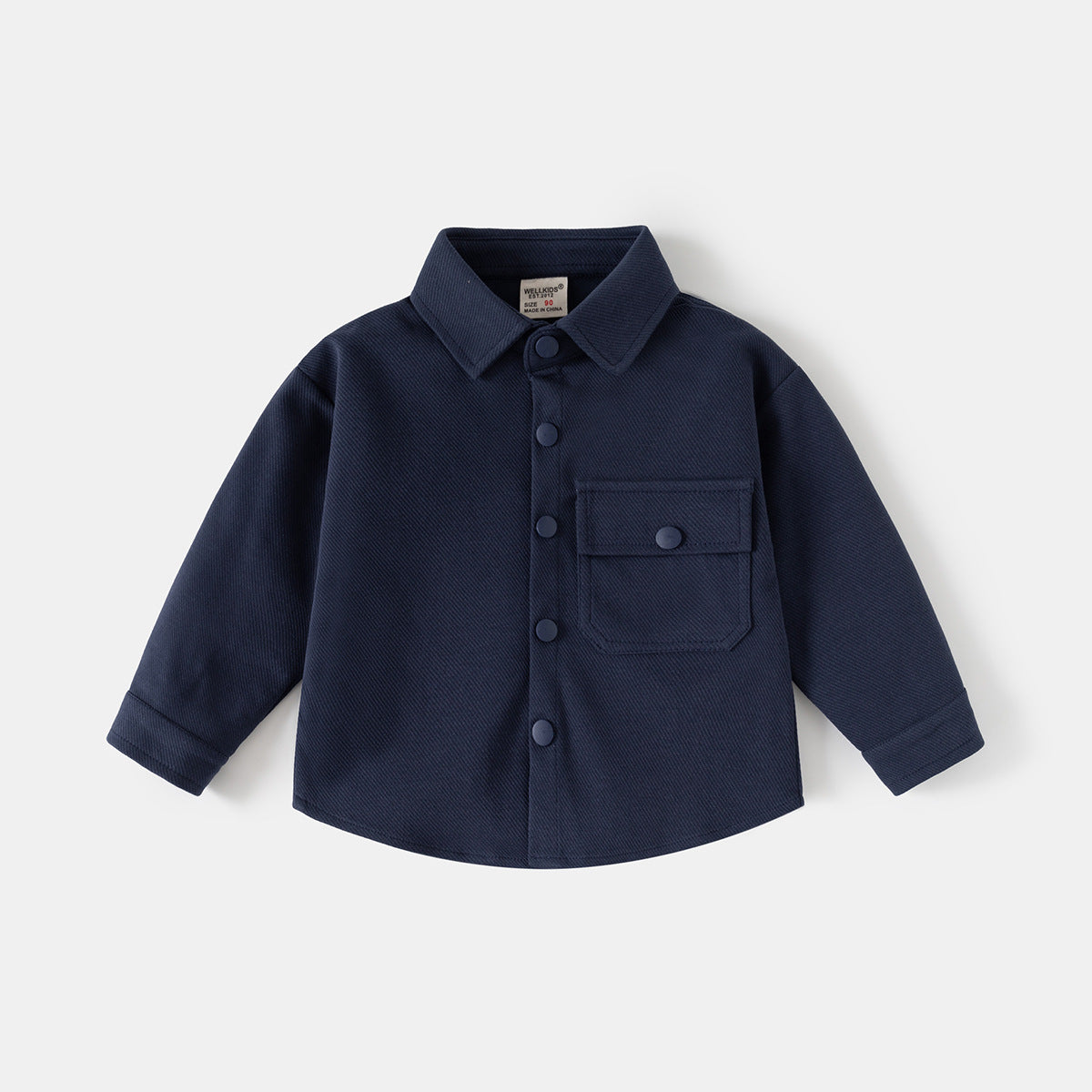 Solid Color Dress Shirt Kids Clothing Outerwear