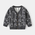 Kids Clothing Wholesale Boy Single Breasted Versatile Wool Sweater Kids Clothing Wholesale