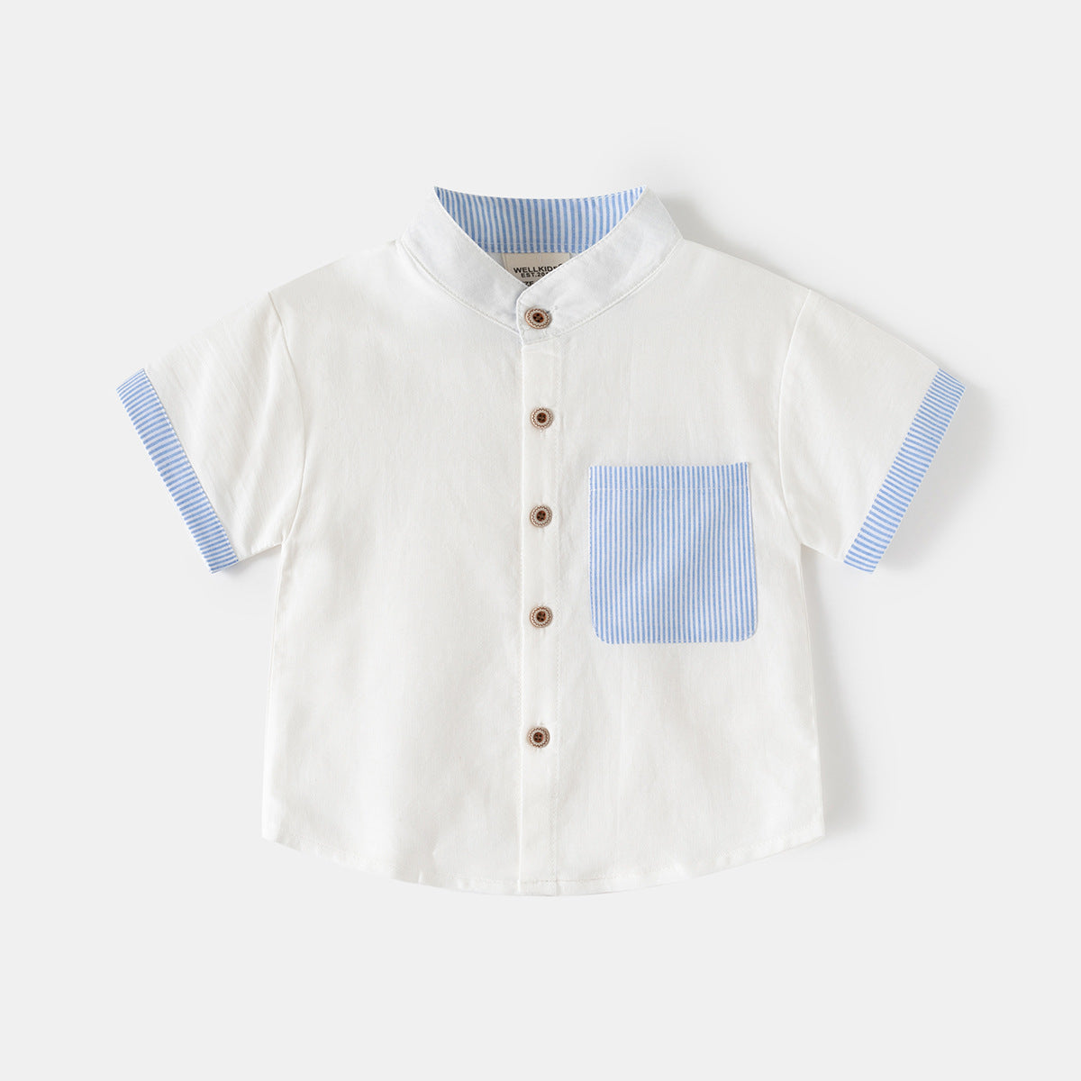 Short Sleeve Collar Shirt for Boys, Kids' Clothing