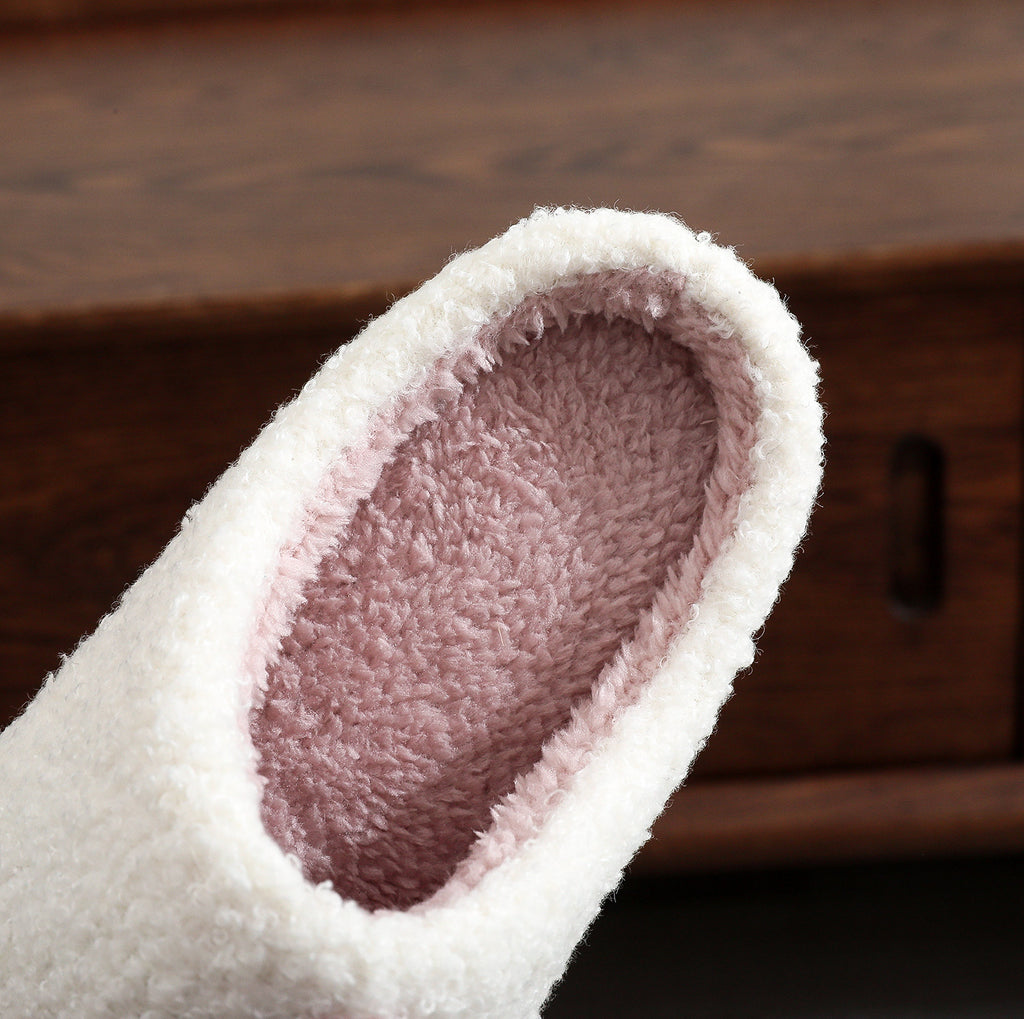 Women's Fluffy Faux Fur Slippers – Cozy Non-Slip House Shoes