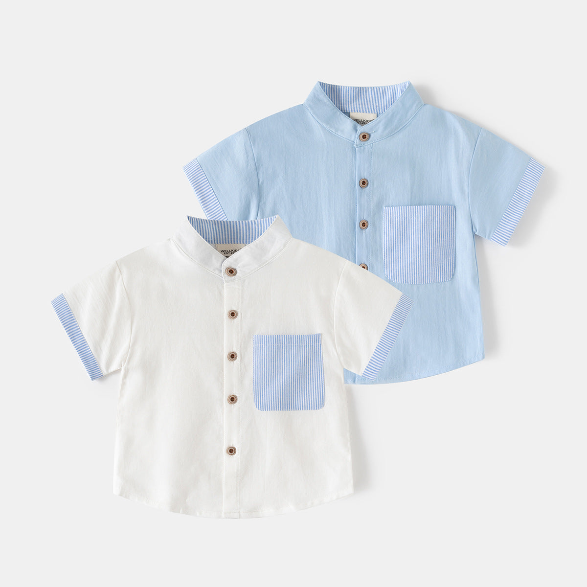 Short Sleeve Collar Shirt for Boys, Kids' Clothing
