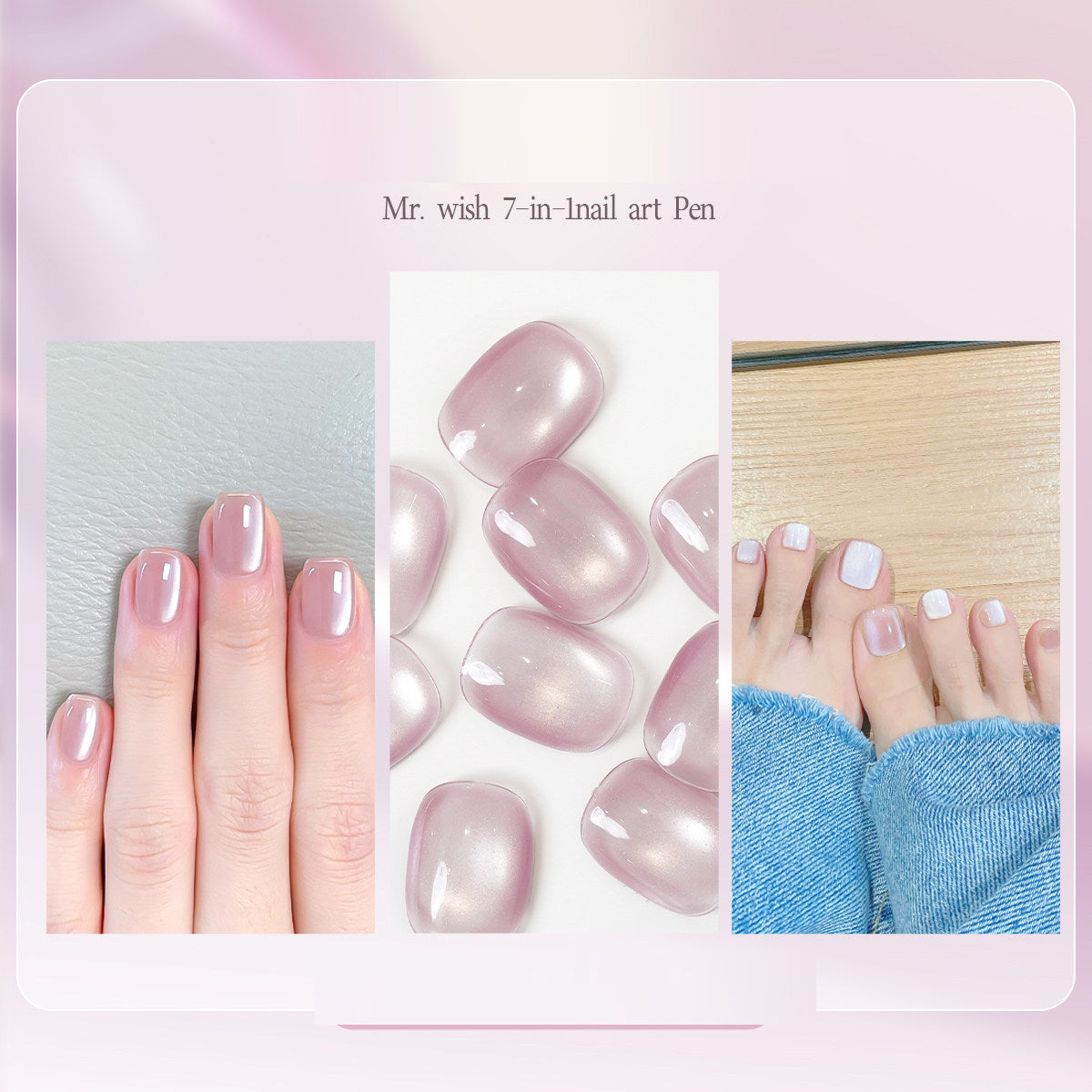 Seven in one Eye Nail Enamel Lazy nail polish