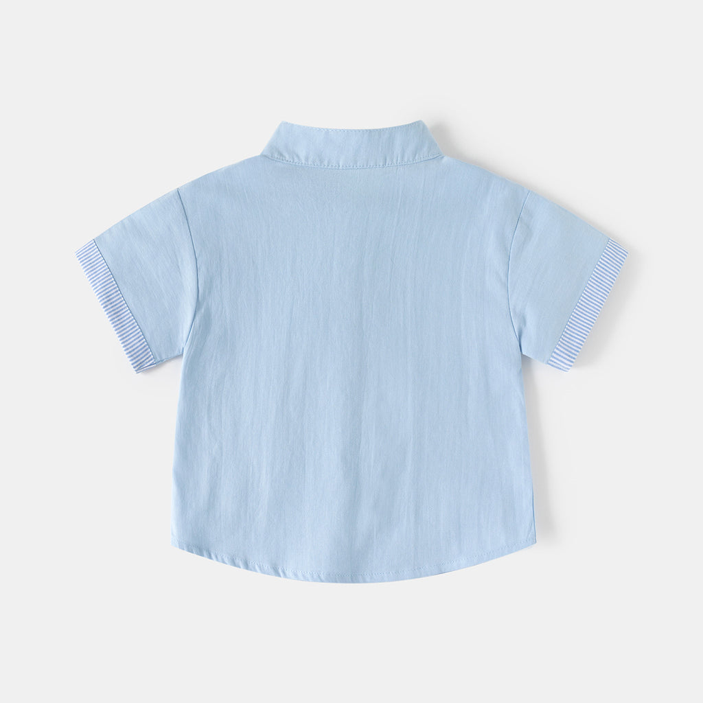 Short Sleeve Collar Shirt for Boys, Kids' Clothing