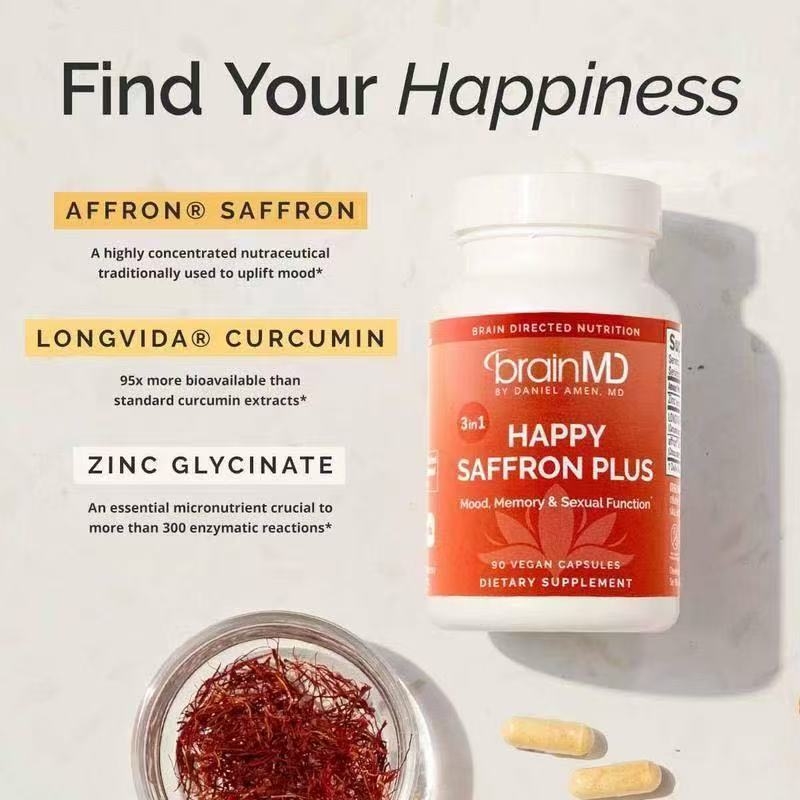 Happy Saffron Plus – Saffron Capsules for Mood & Wellness Support